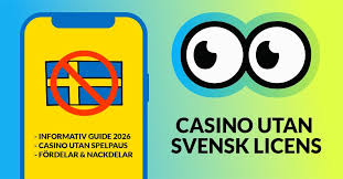 Fördelar och nackdelar med online casino utan svensk licens